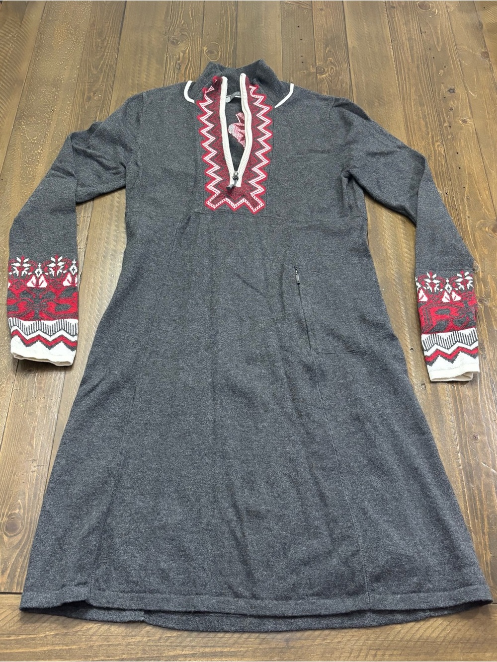 Athleta Snowcat Quarter-Zip Sweater Dress